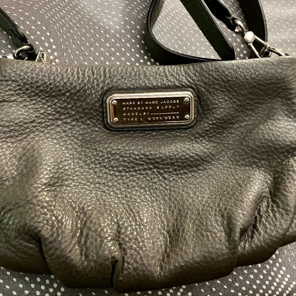 MARC JACOBS GRAY WORKWEAR CROSSBODY BAG